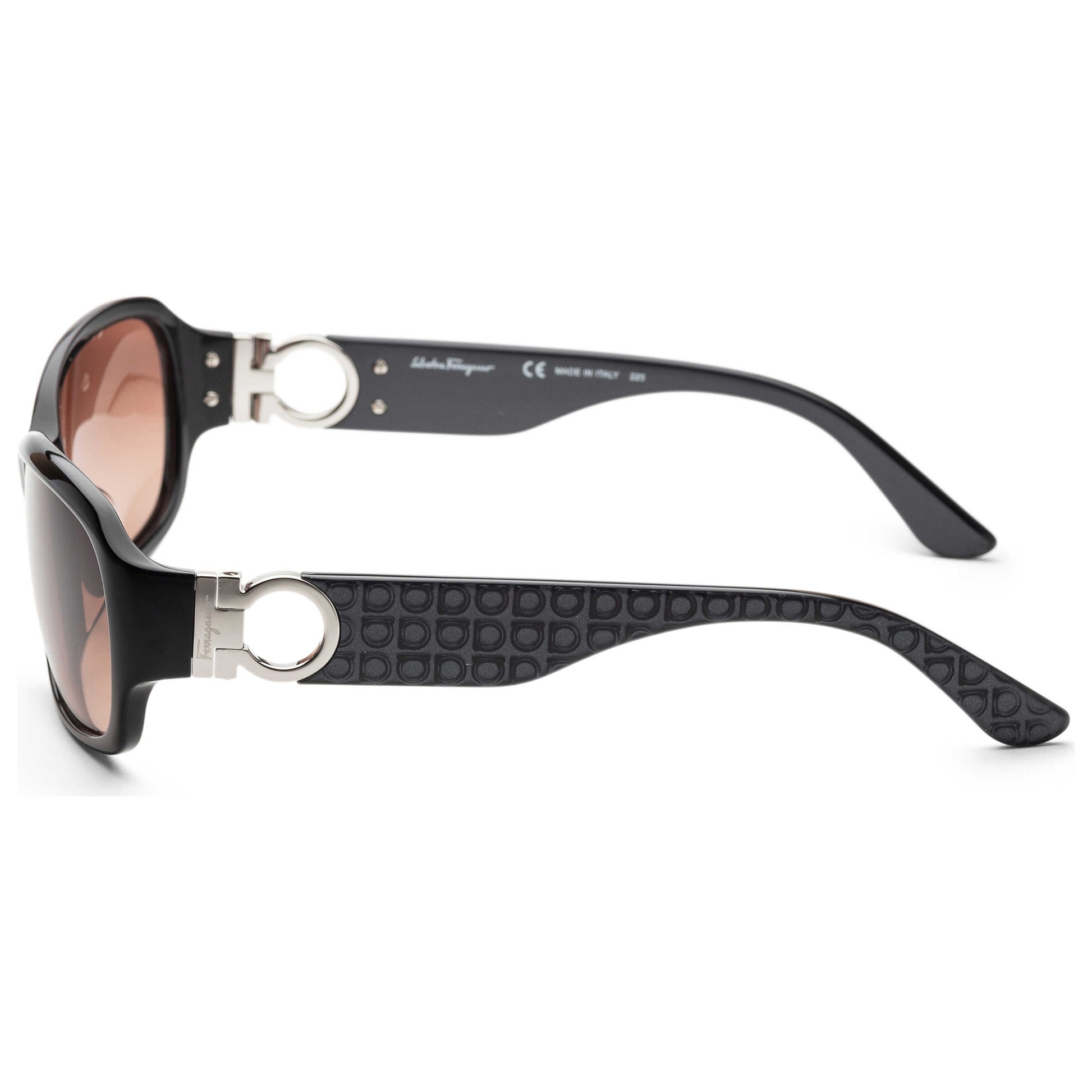 Left view of Ferragamo Fashion Women's Sunglasses SF608SA-001-59