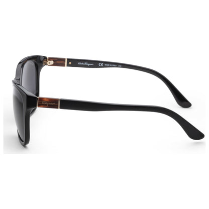 Left view of Ferragamo Fashion Men's Sunglasses SF701SK-001-60