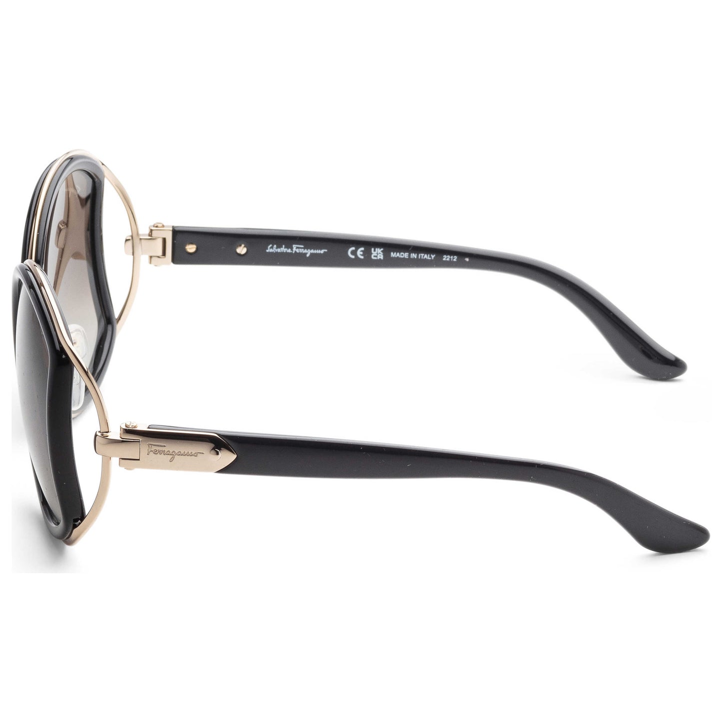 Left view of Ferragamo Fashion Women's Sunglasses SF719S-001