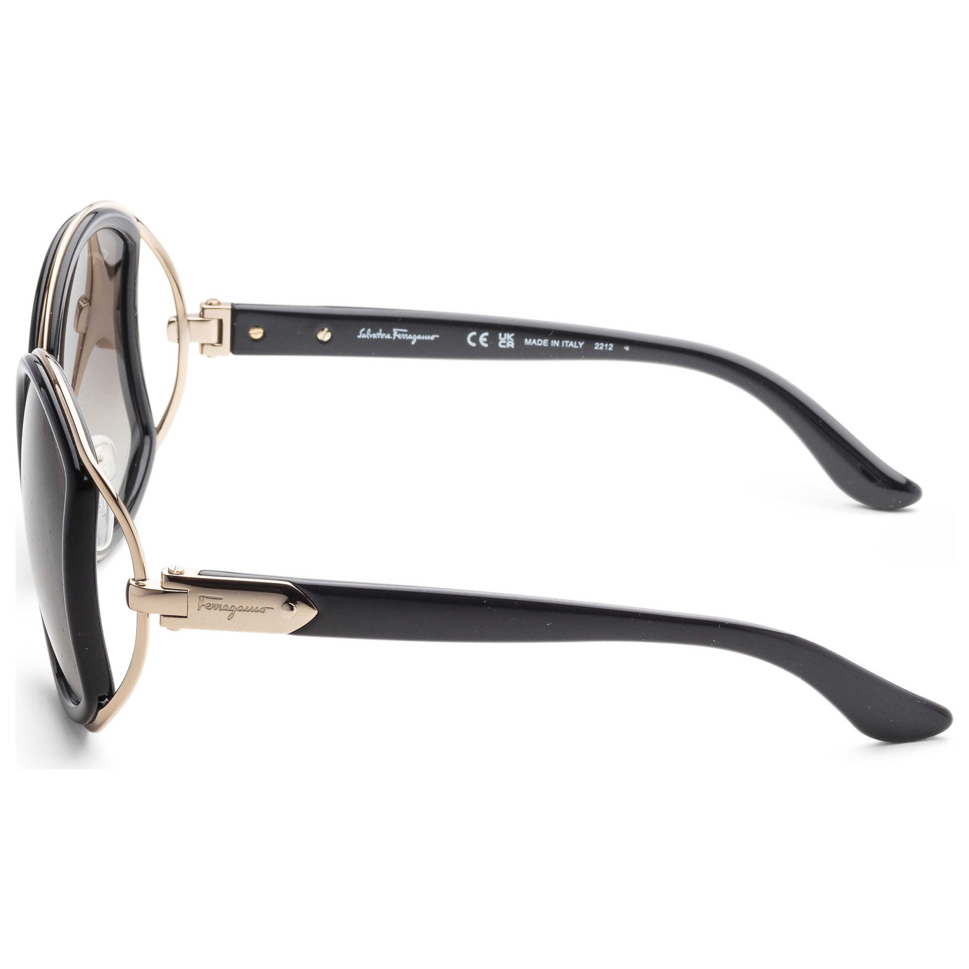 Left view of Ferragamo Fashion Women's Sunglasses SF719S-001