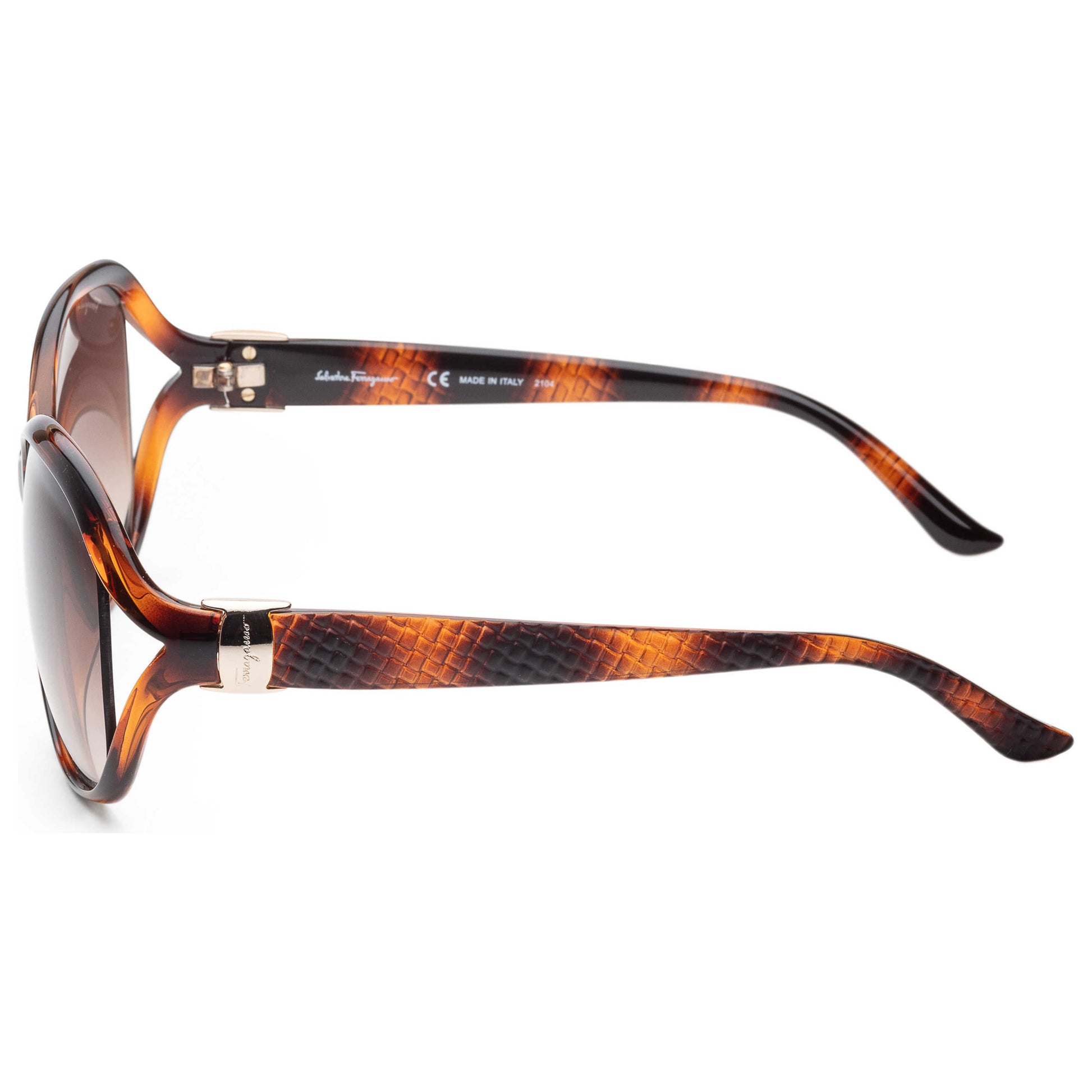 Left view of Ferragamo Fashion Women's Sunglasses SF770SA-214