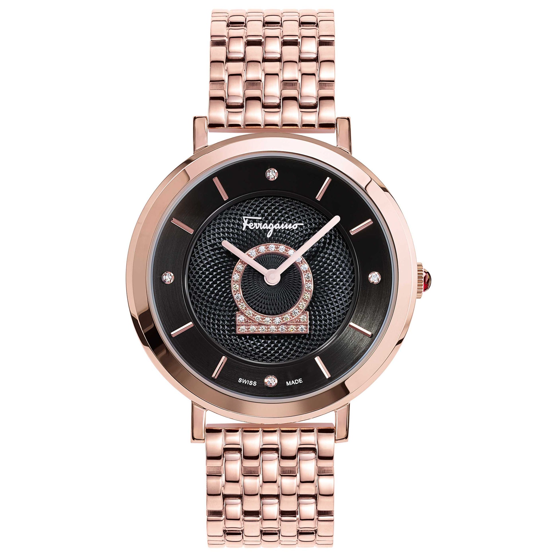 Front view of Ferragamo Minuetto Women's Quartz Watch SF8201020