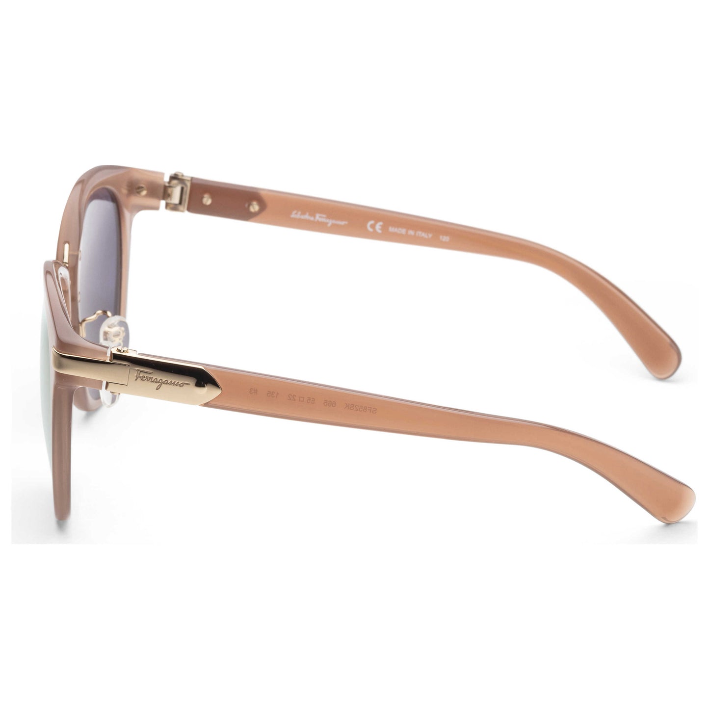 Left view of Ferragamo Fashion Women's Sunglasses SF852SK-665