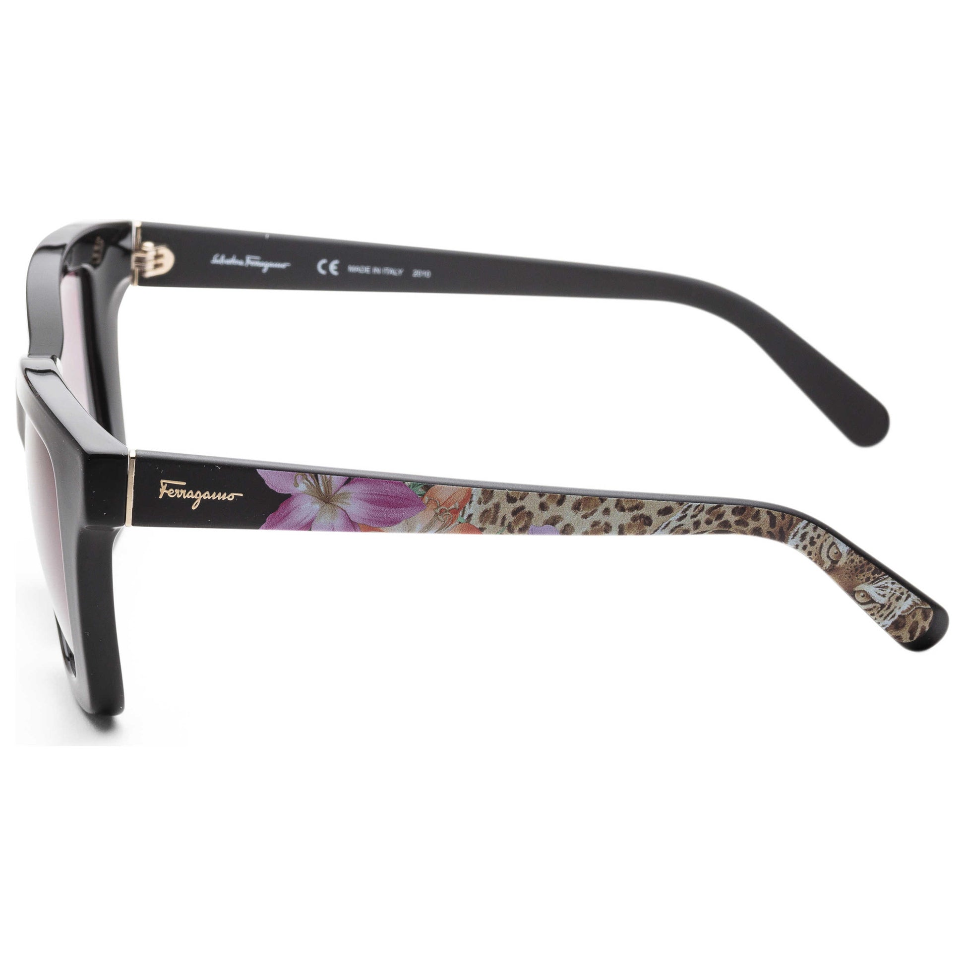 Left view of Ferragamo Fashion Women's Sunglasses SF858S-5319001