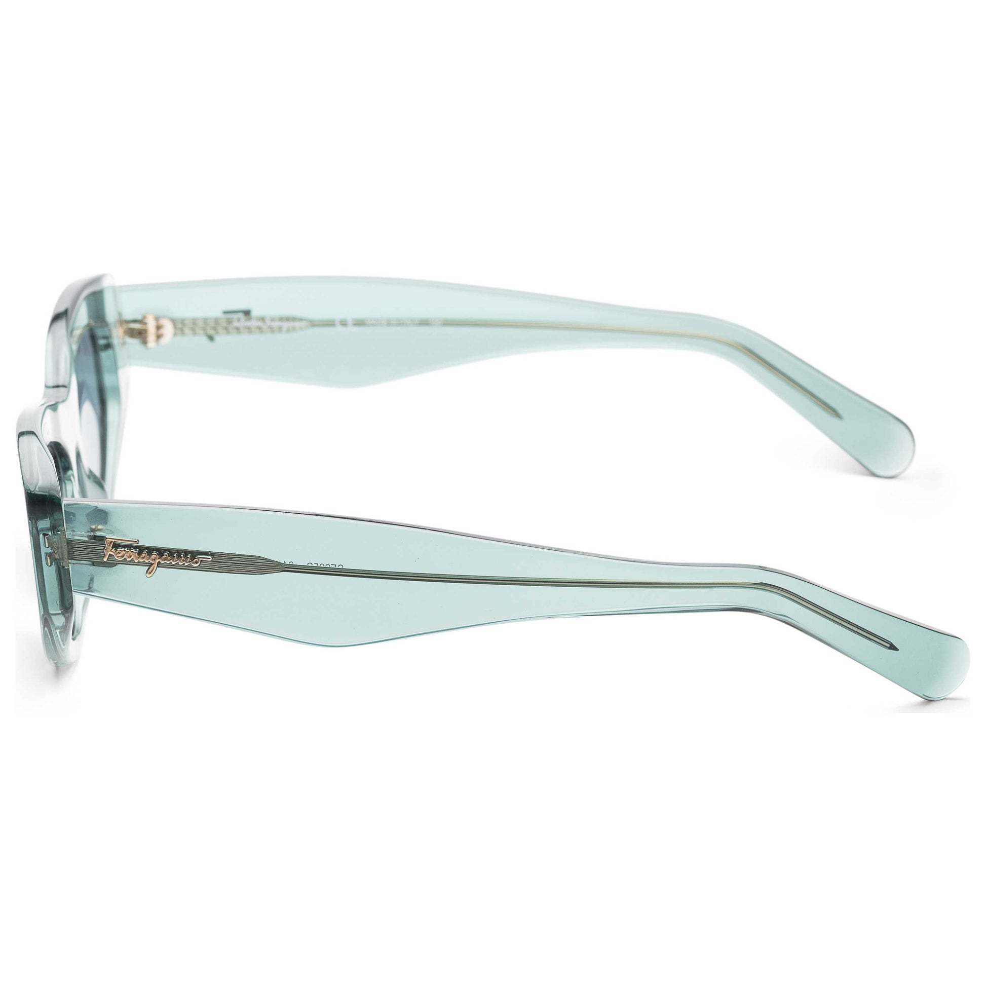 Left view of Ferragamo Fashion Women's Sunglasses SF995S-341