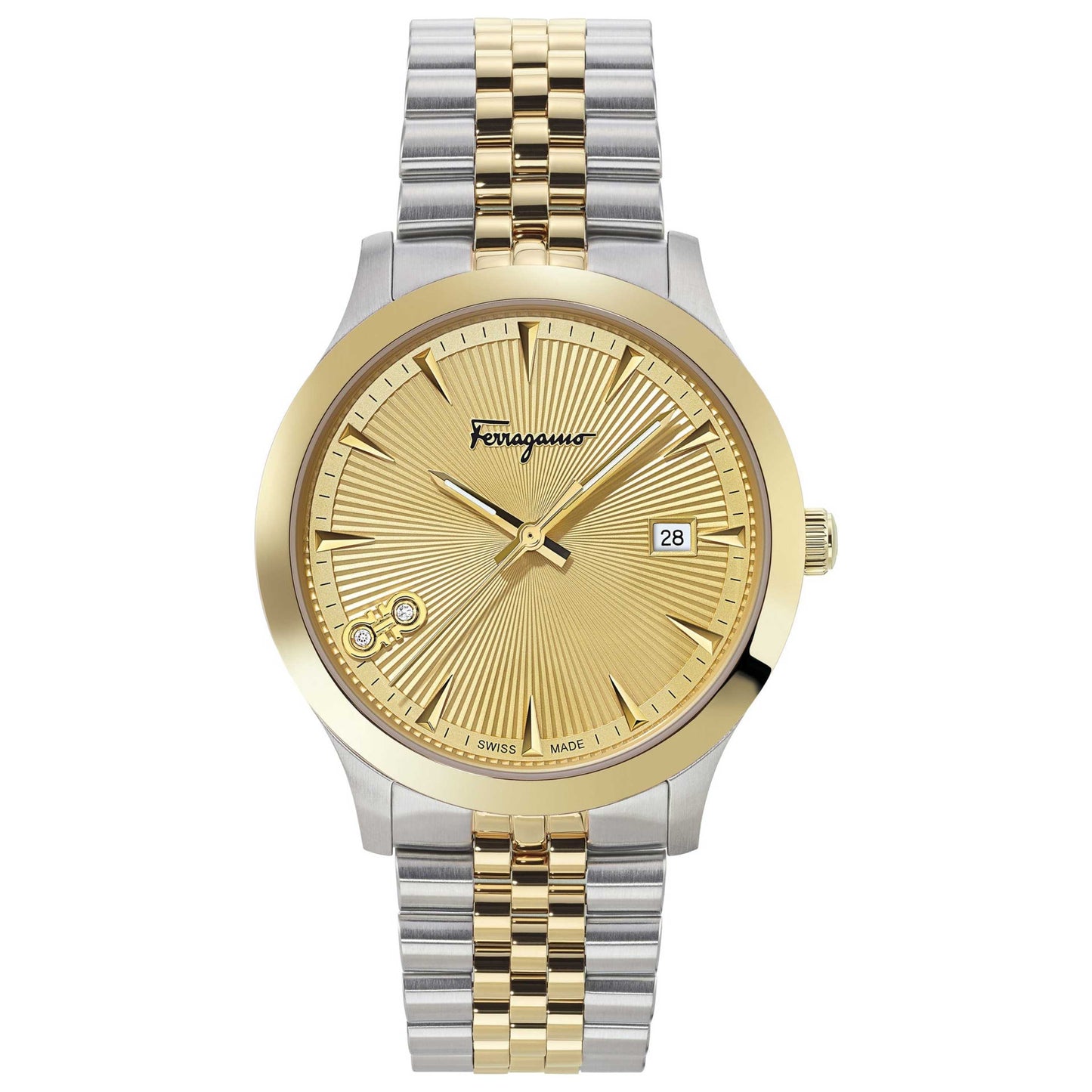 Front view of Ferragamo Duo Men's Quartz Watch SFCV00319