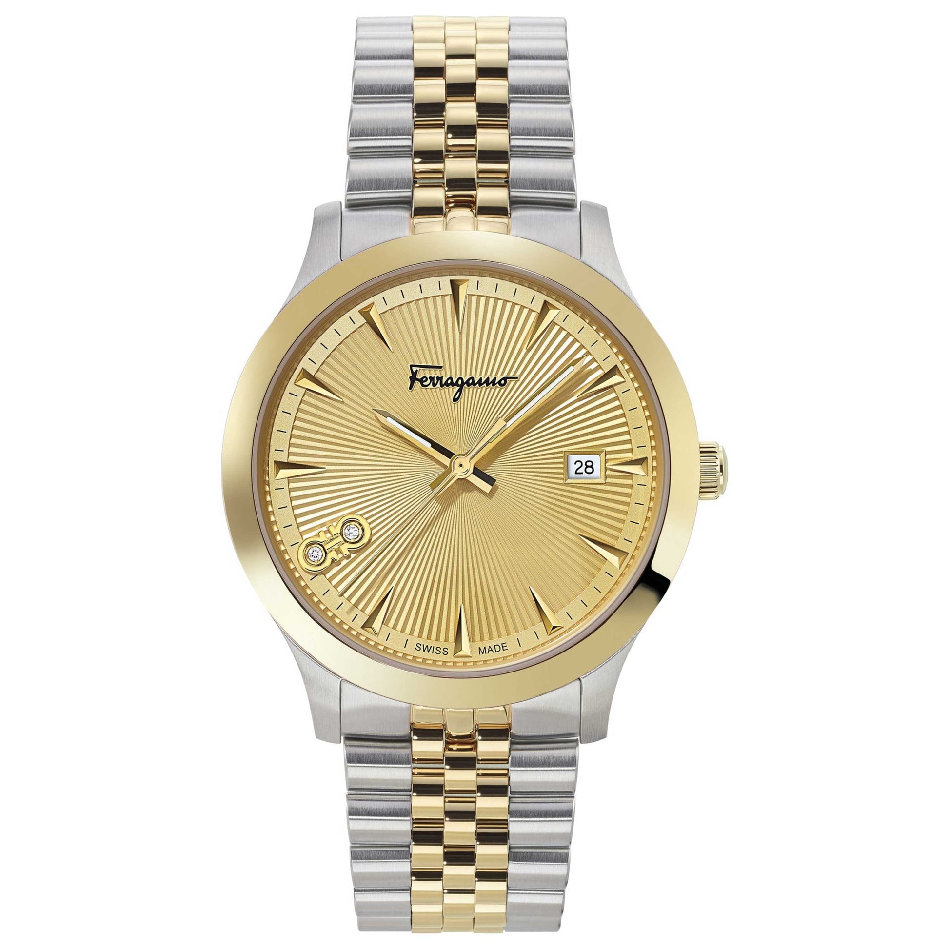 Front view of Ferragamo Duo Men's Quartz Watch SFCV00319