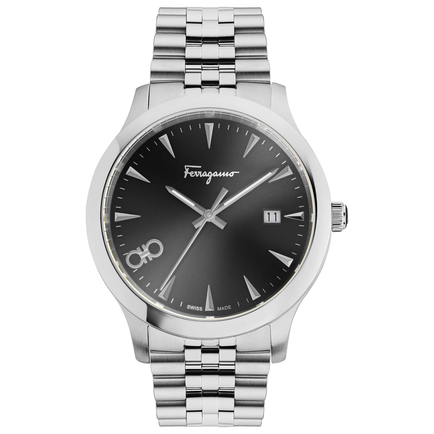 Front view of Ferragamo Duo Men's Quartz Watch SFCV00822