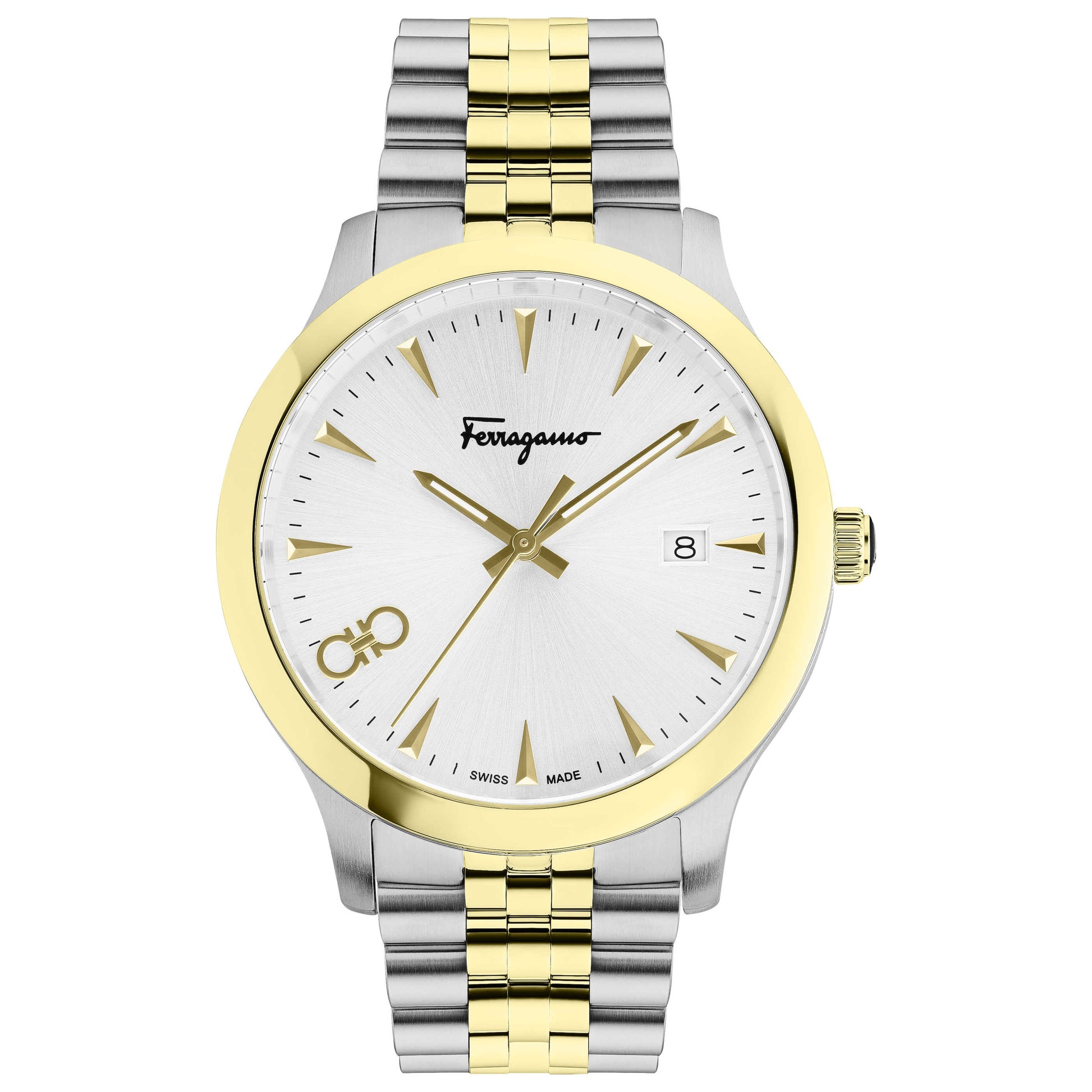Front view of Ferragamo Duo Men's Quartz Watch SFCV01422