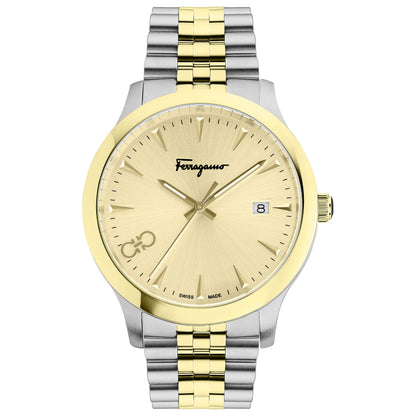 Front view of Ferragamo Duo Men's Quartz Watch SFCV01522