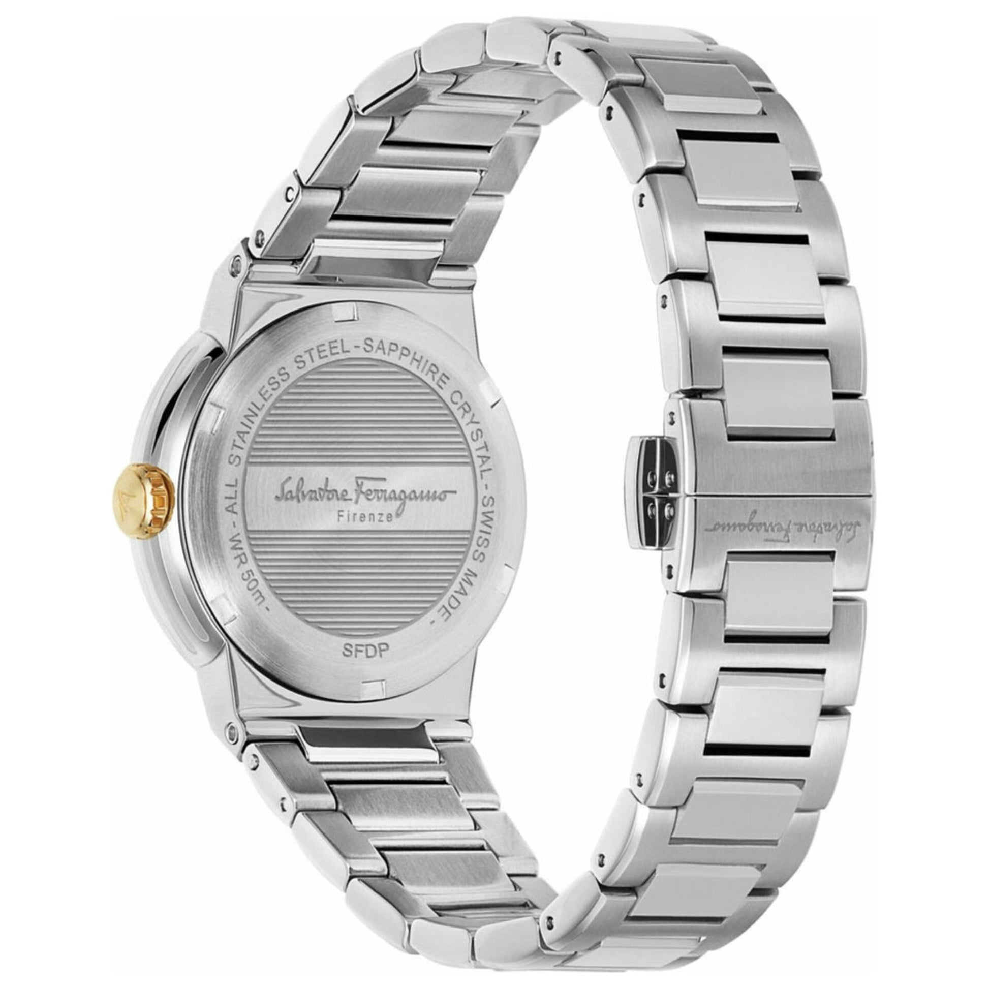 Back view of Ferragamo Minibico Women's Quartz Watch SFDP00318