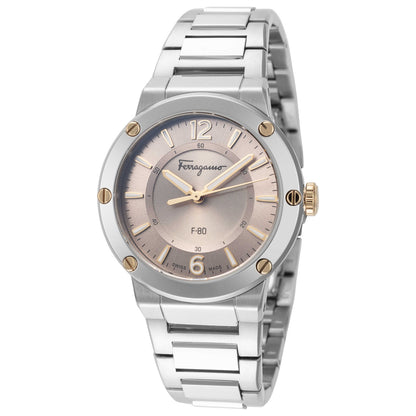 Front view of Ferragamo Minibico Women's Quartz Watch SFDP00318