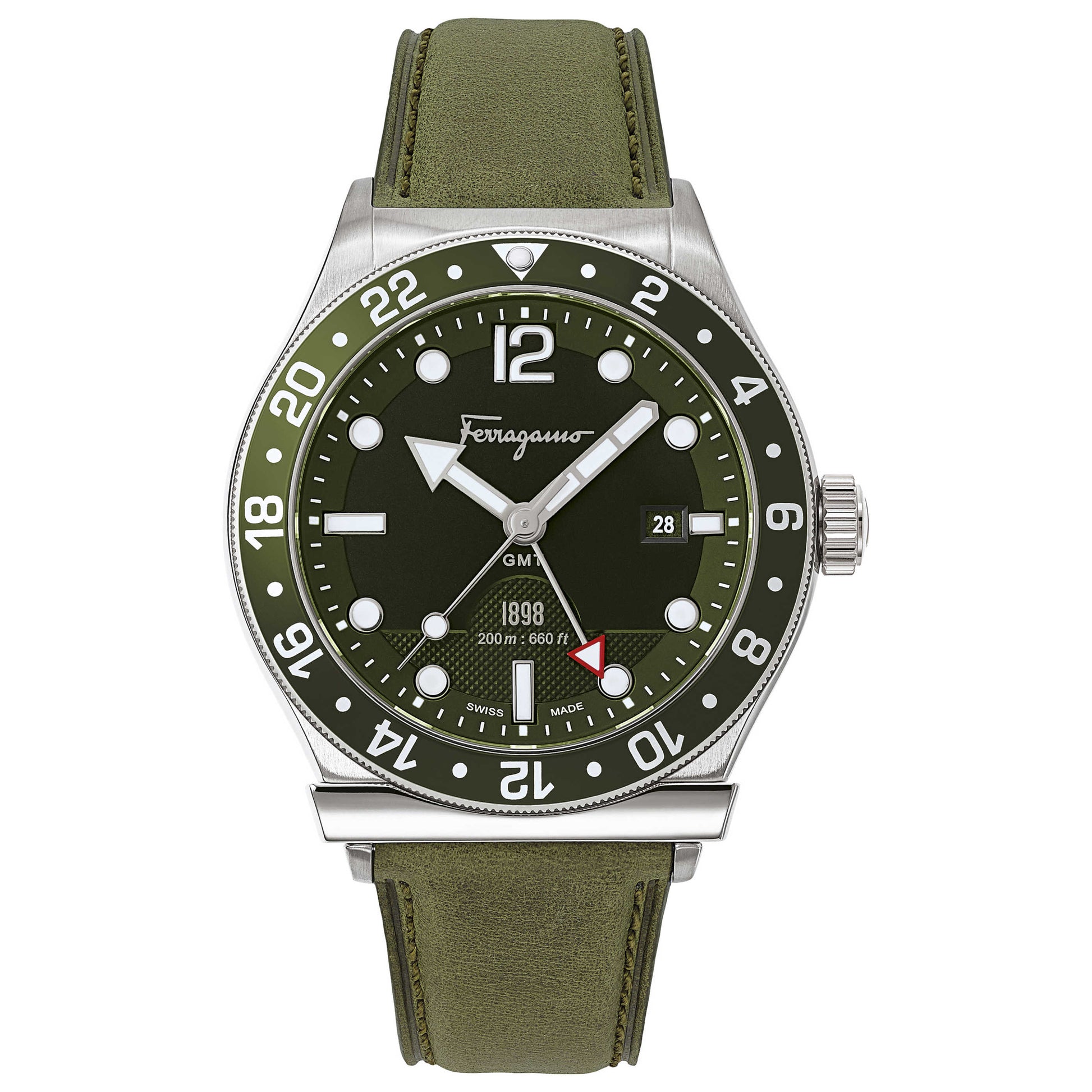 Front view of Ferragamo 1898 Sport Men's Quartz Watch SFDU00319