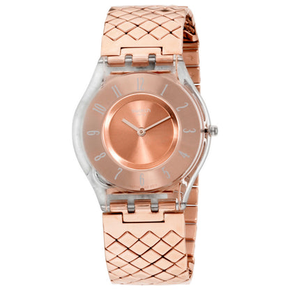 Front view of Swatch Casual Women's Quartz Watch SFE110GB