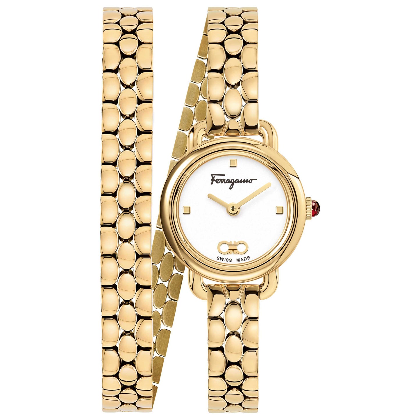 Front view of Ferragamo Varina Women's Quartz Watch SFHT00720
