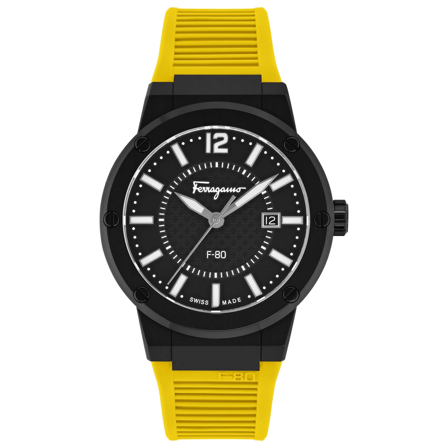 Front view of Ferragamo F-80 Men's Quartz Watch SFHY01522