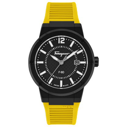 Front view of Ferragamo F-80 Men's Quartz Watch SFHY01522