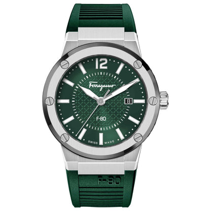 Front view of Ferragamo F-80 Men's Quartz Watch SFHY02722