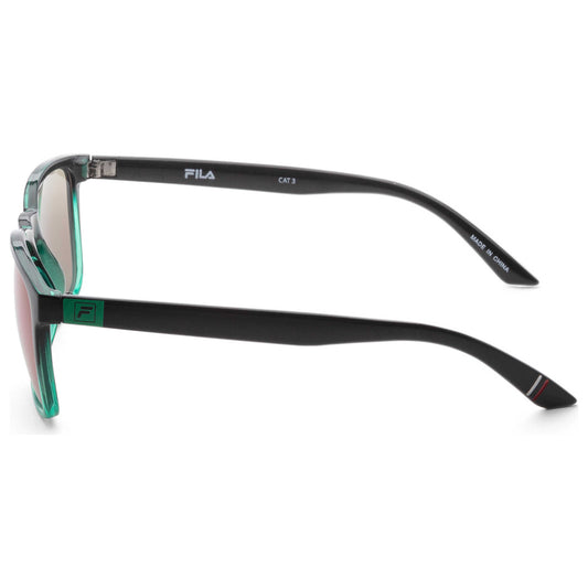 Left view of Fila Women's Sunglasses SFI172-550BLG