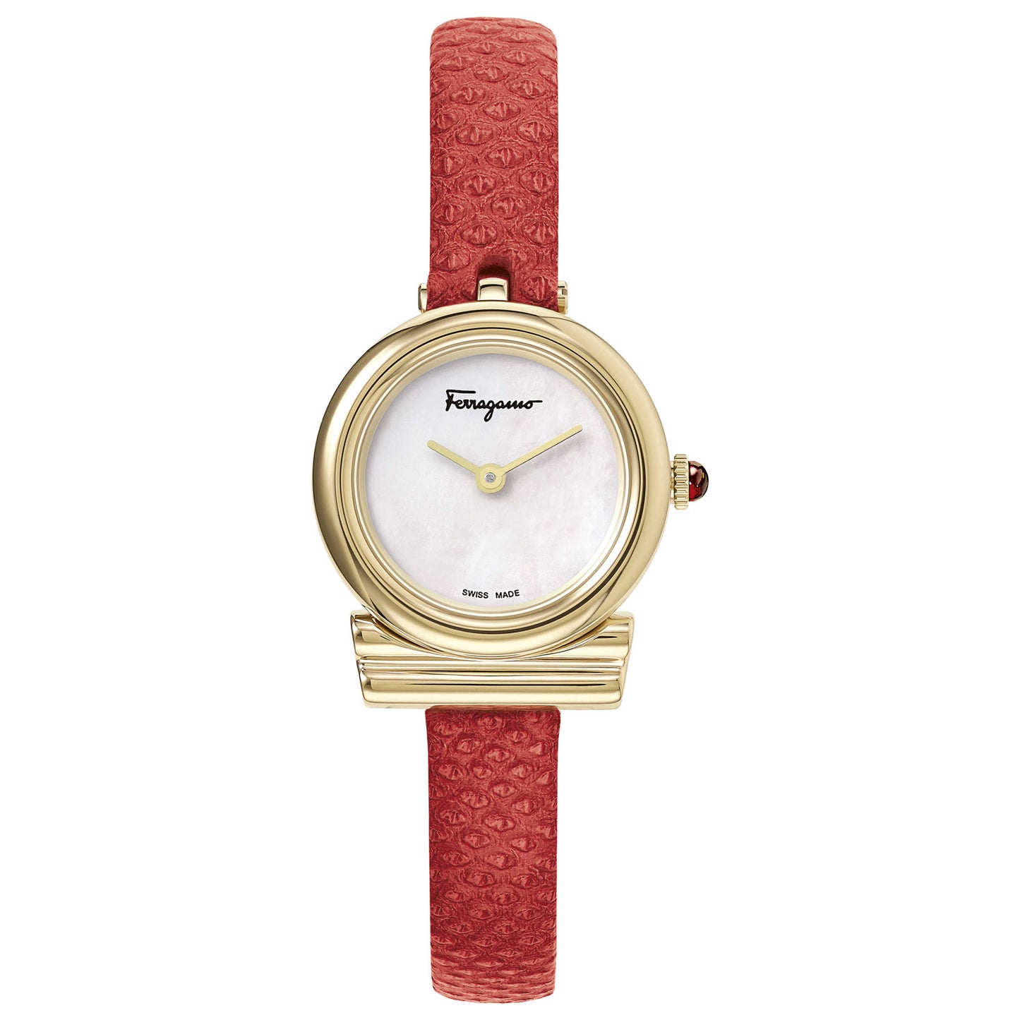 Front view of Ferragamo Gancini Slim Women's Quartz Watch SFIK00219