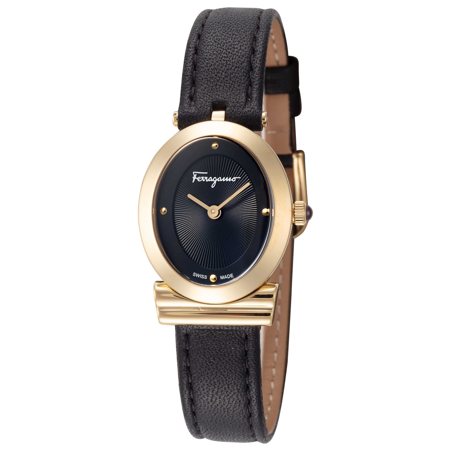 Front view of Ferragamo Miroir Women's Quartz Watch SFMB00221