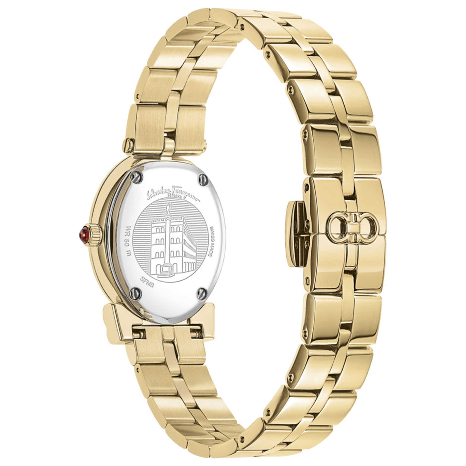 Back view of Ferragamo Miroir Women's Quartz Watch SFMB00521