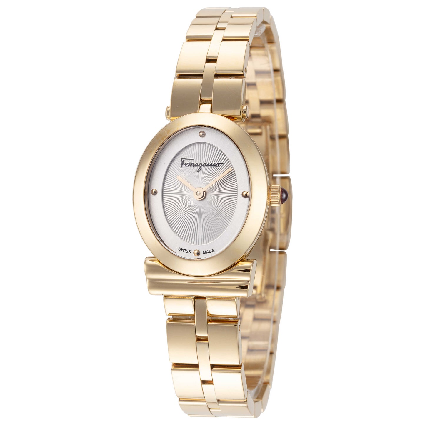 Front view of Ferragamo Miroir Women's Quartz Watch SFMB00521