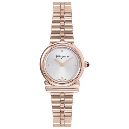 Front view of Ferragamo Gancini Horizontal Women's Quartz Watch SFMC00421
