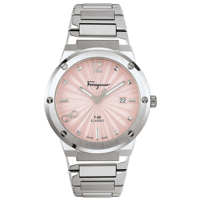 Front view of Ferragamo F-80 Classic Women's Quartz Watch SFMD00121