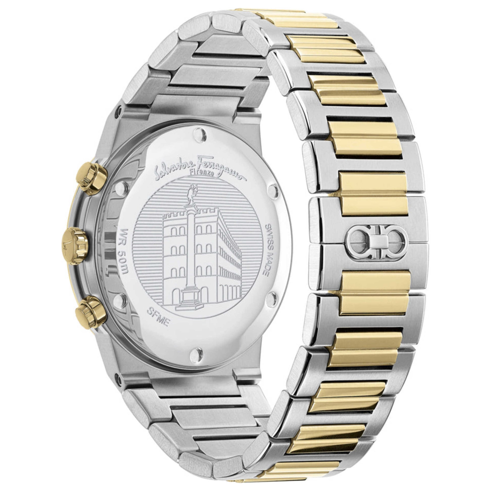 Back view of Ferragamo Sapphire Men's Quartz Watch SFME00521