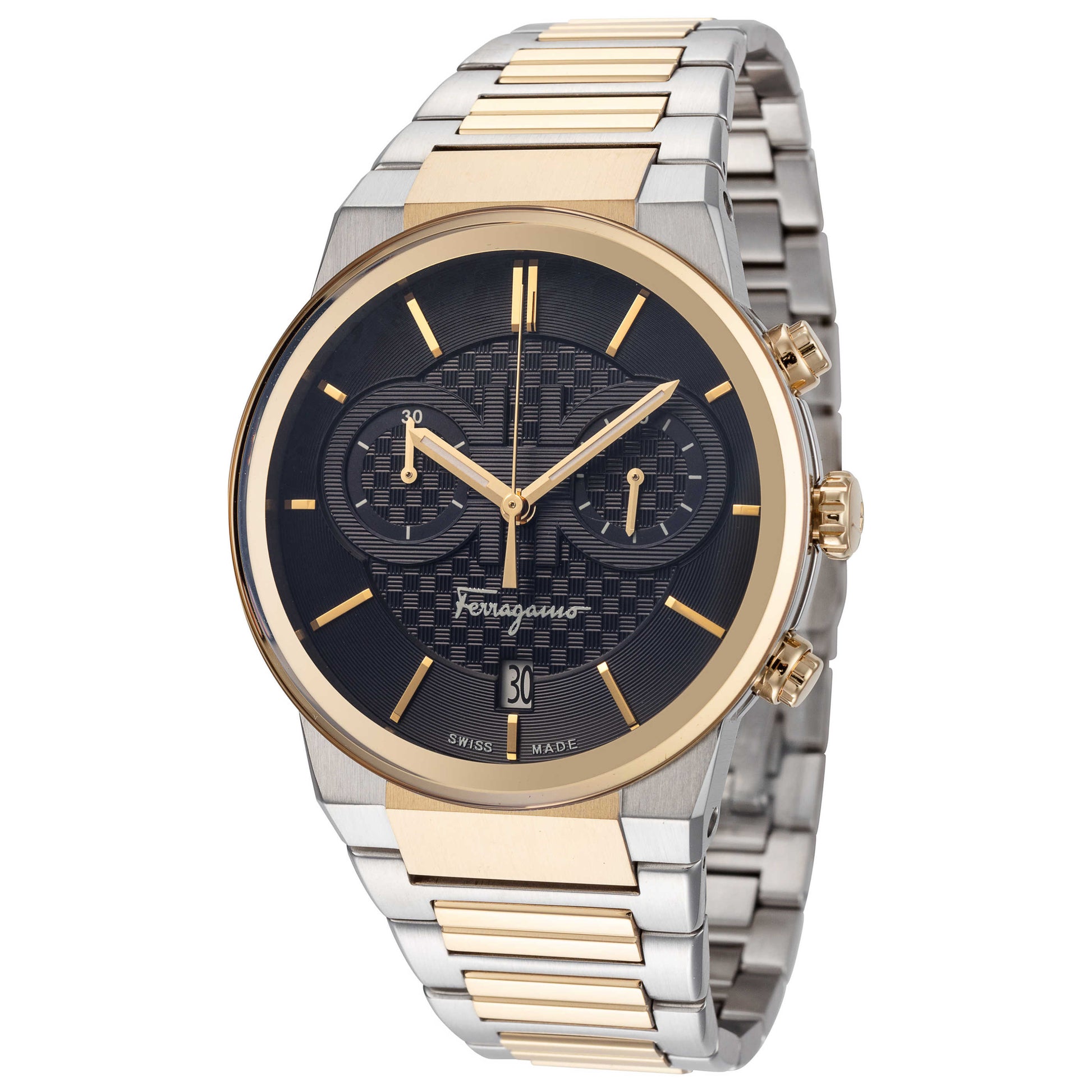 Front view of Ferragamo Sapphire Men's Quartz Watch SFME00521
