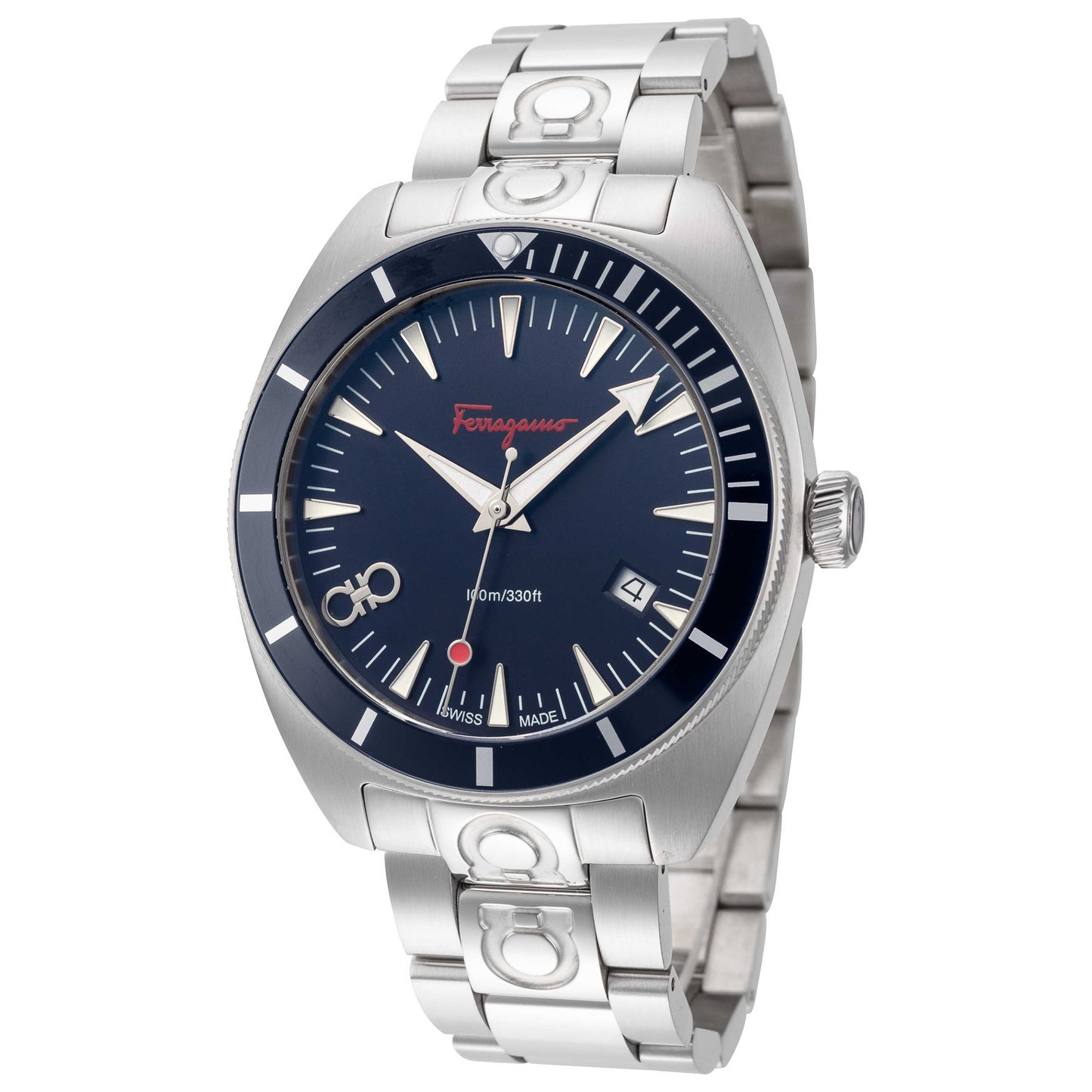 Front view of Ferragamo Experience Men's Quartz Watch SFMG00221