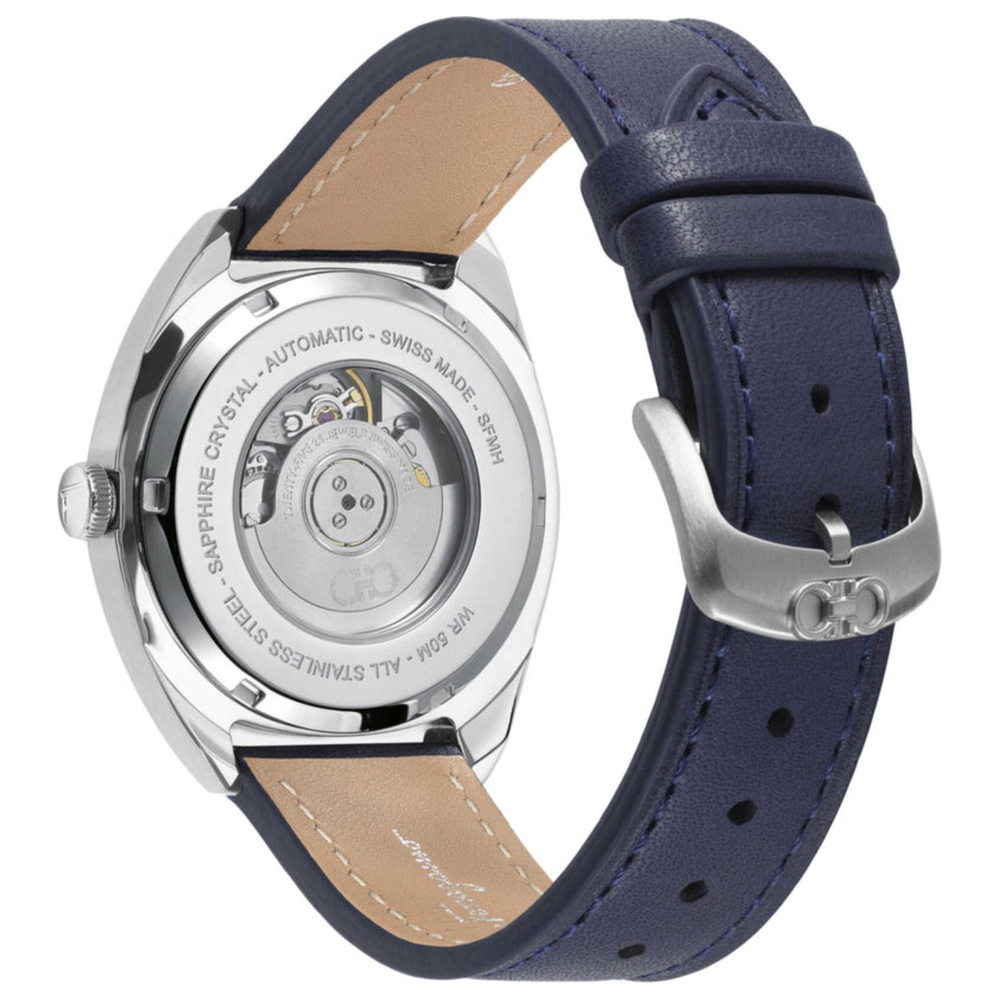 Back view of Ferragamo Evolution Men's Automatic Watch SFMH00121