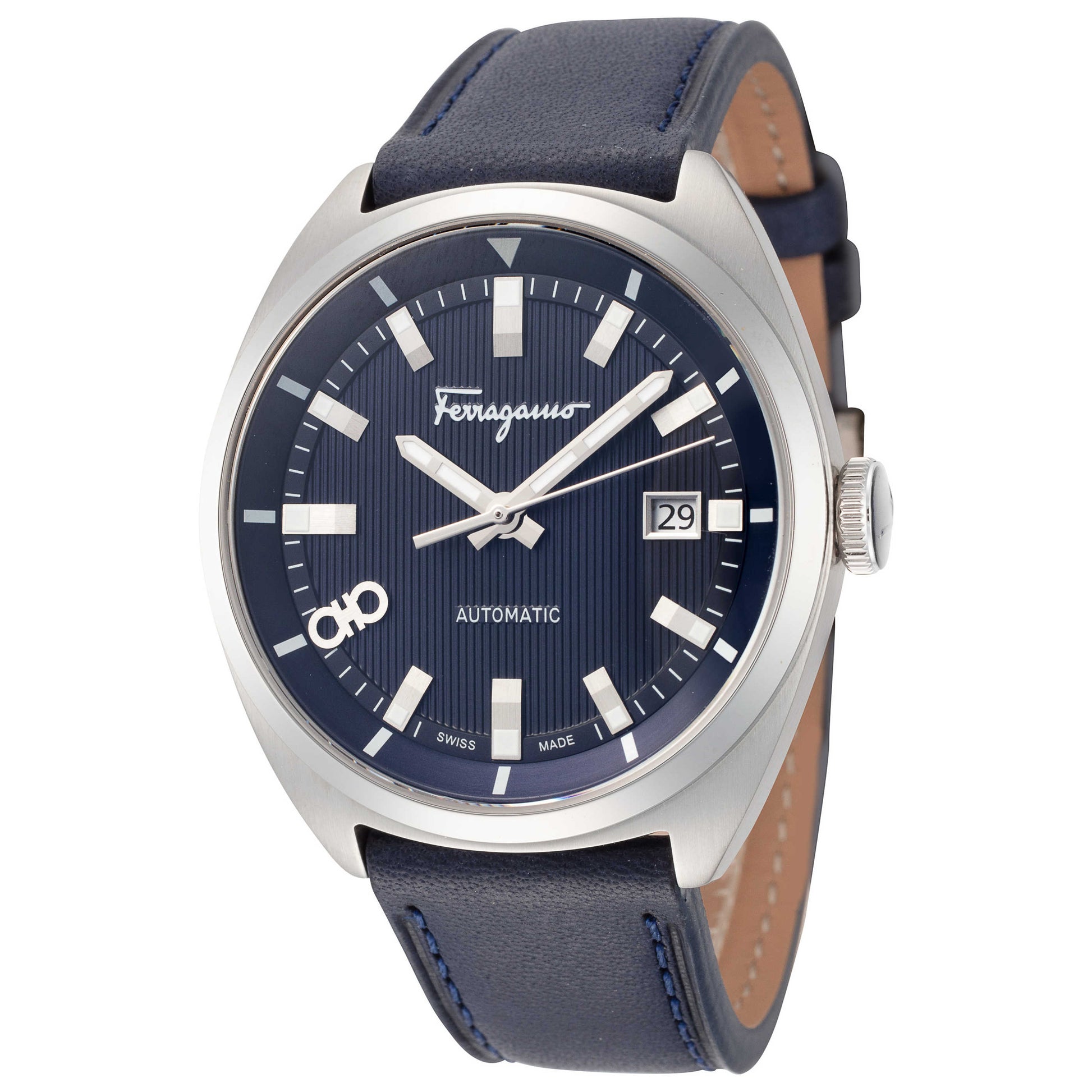 Front view of Ferragamo Evolution Men's Automatic Watch SFMH00121
