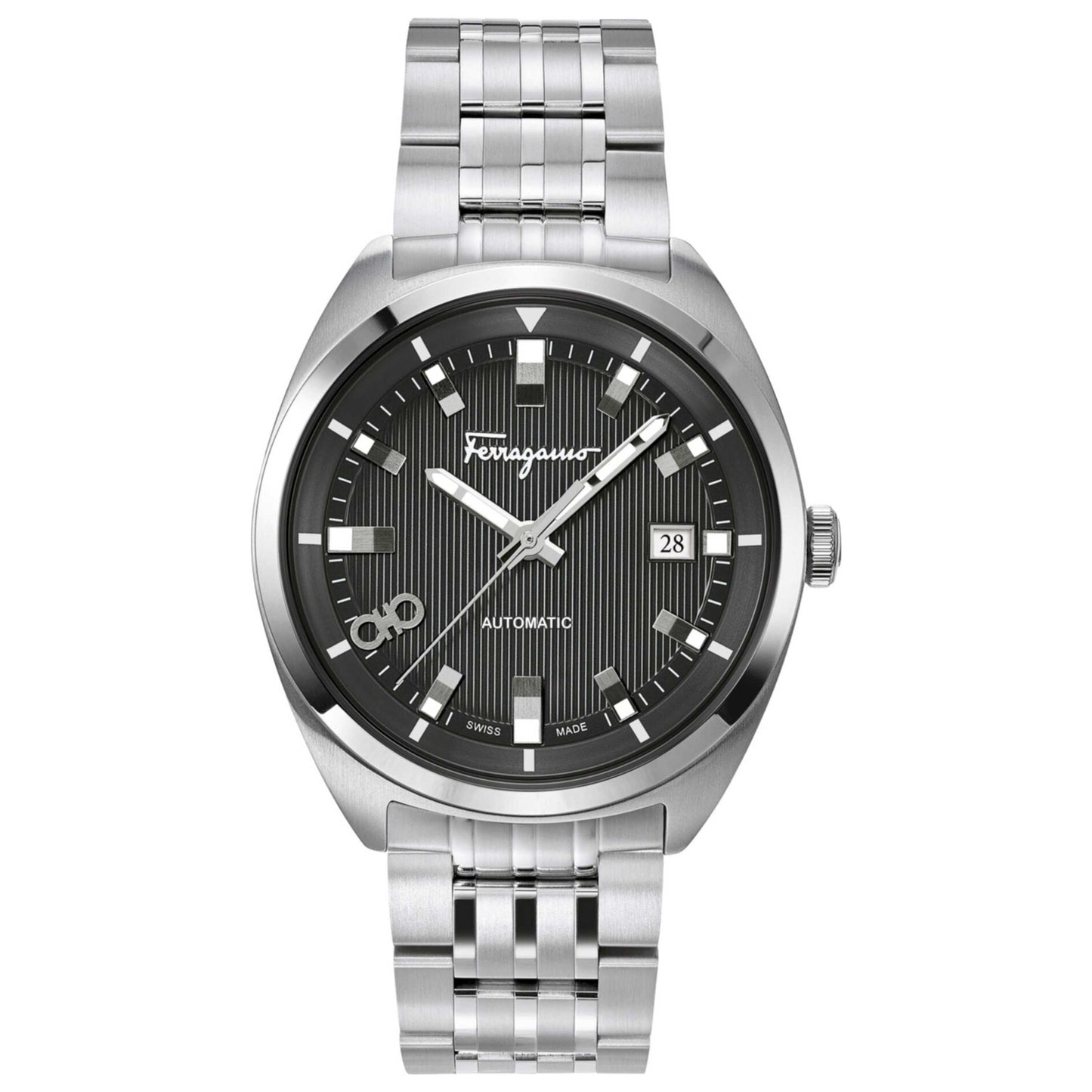 Front view of Ferragamo Evolution Men's Quartz Watch SFMH00221