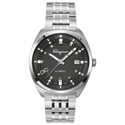 Front view of Ferragamo Evolution Men's Quartz Watch SFMH00221