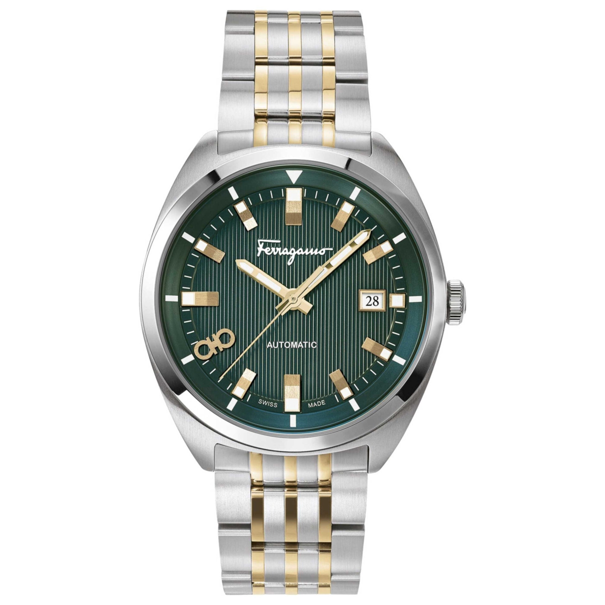 Front view of Ferragamo Evolution Men's Automatic Watch SFMH00321