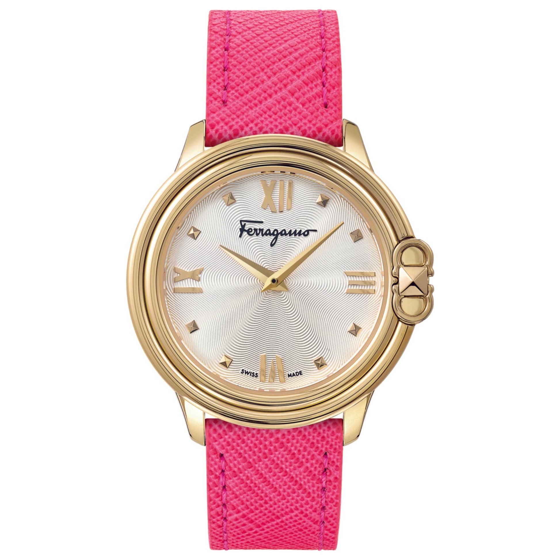 Front view of Ferragamo Studmania Women's Quartz Watch SFMJ00222