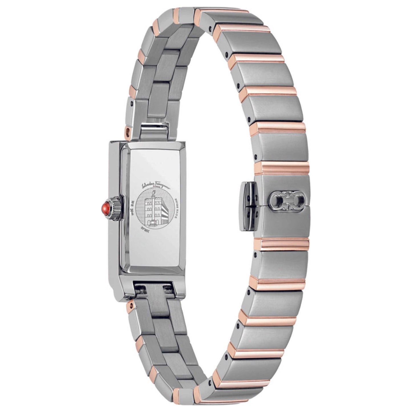 Back view of Ferragamo Essential Women's Quartz Watch SFMK00422