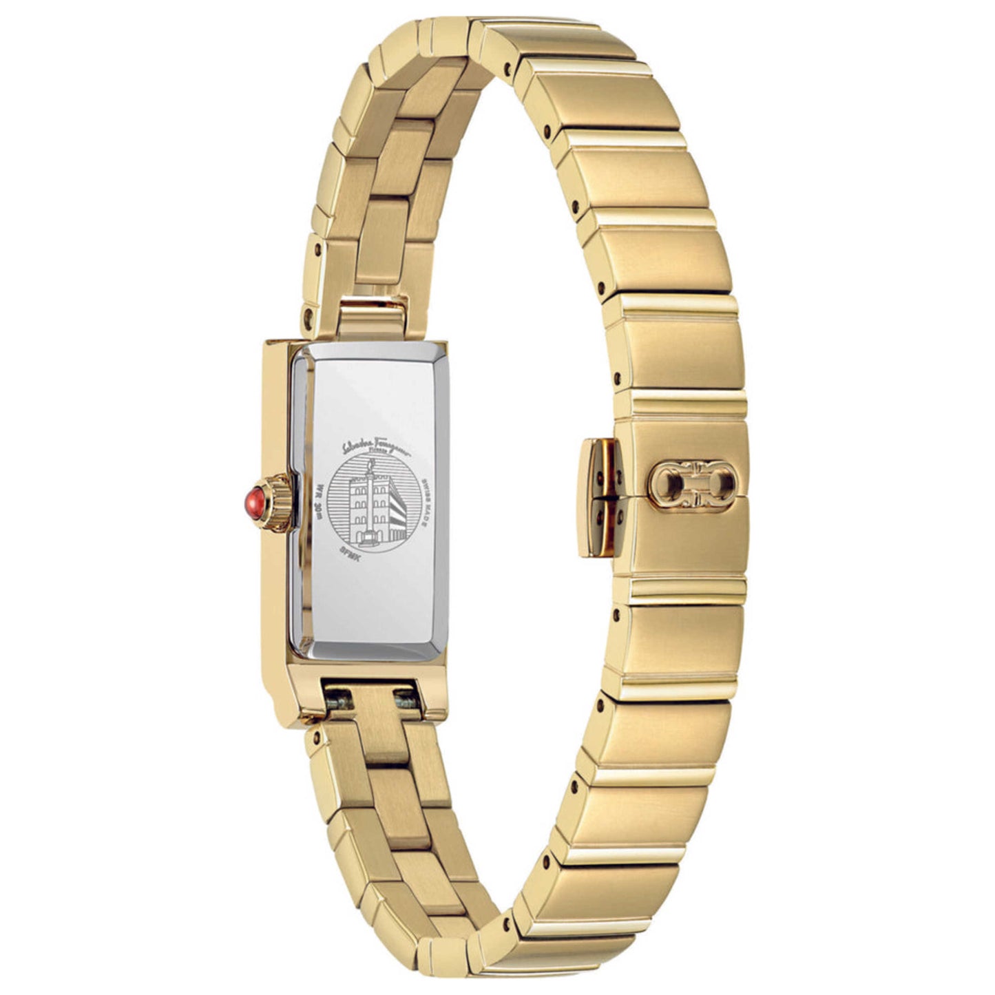 Back view of Ferragamo Essential Women's Quartz Watch SFMK00522