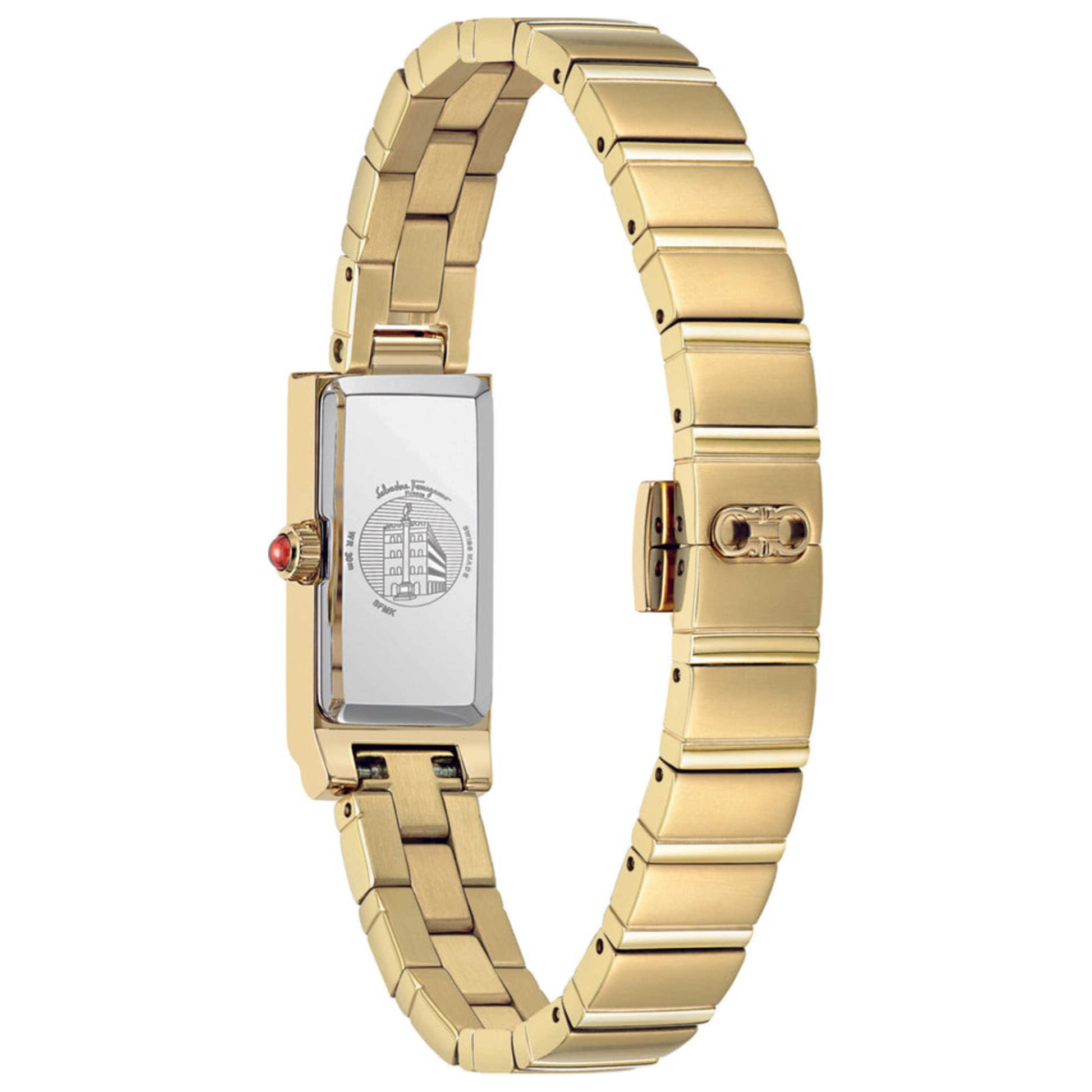 Back view of Ferragamo Essential Women's Quartz Watch SFMK00522