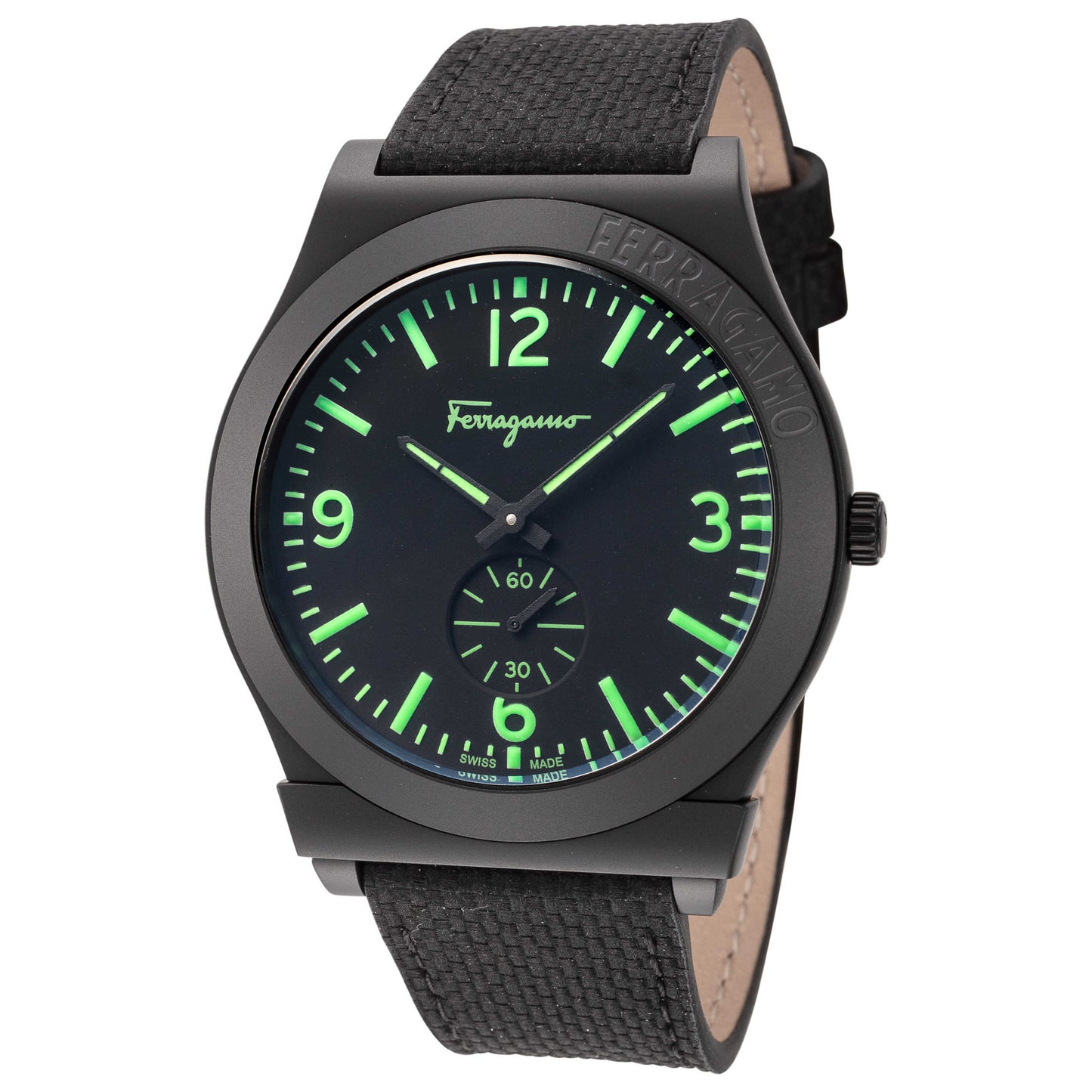Front view of Ferragamo Gancini Men's Quartz Watch SFML00422