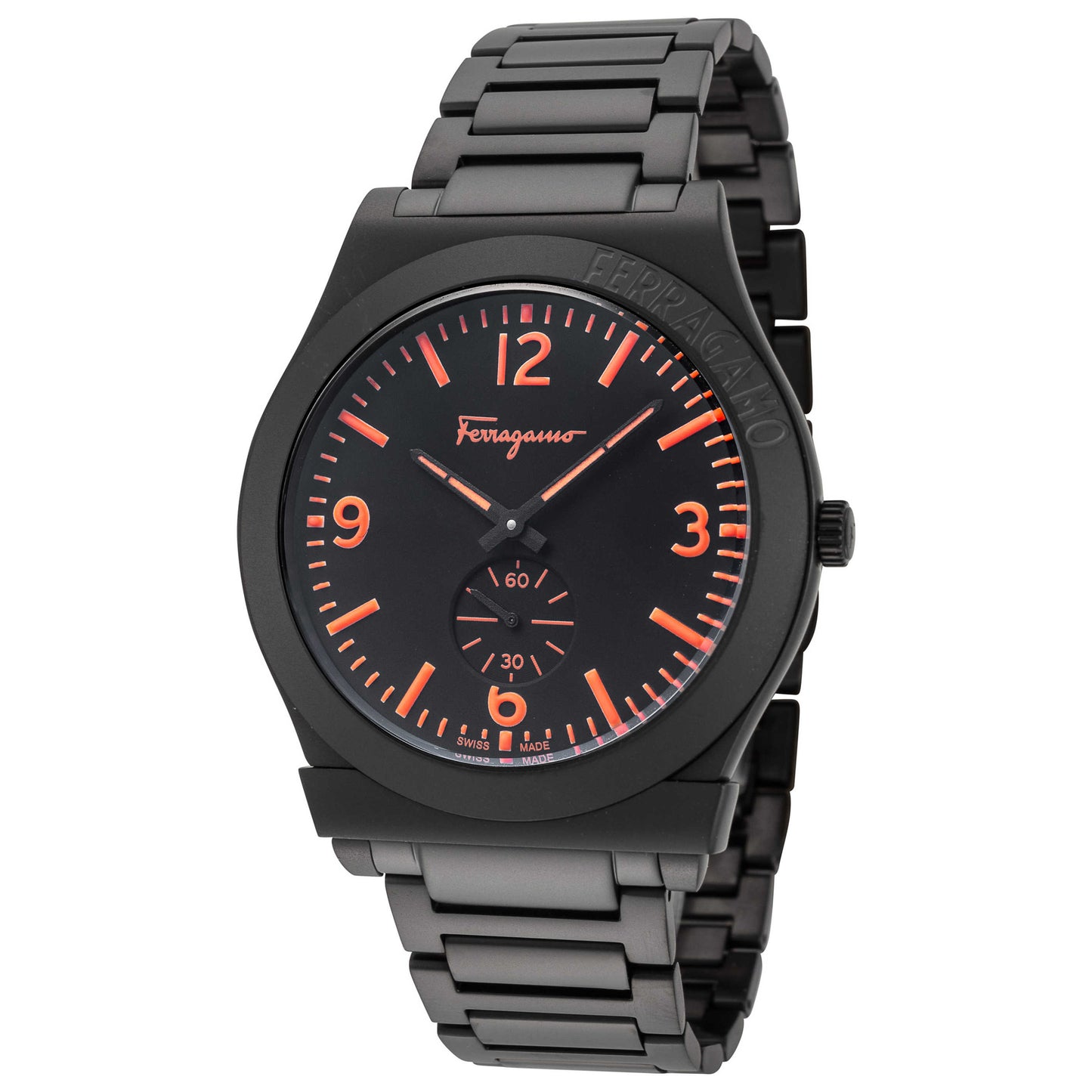Front view of Ferragamo Gancini Men's Quartz Watch SFML00522