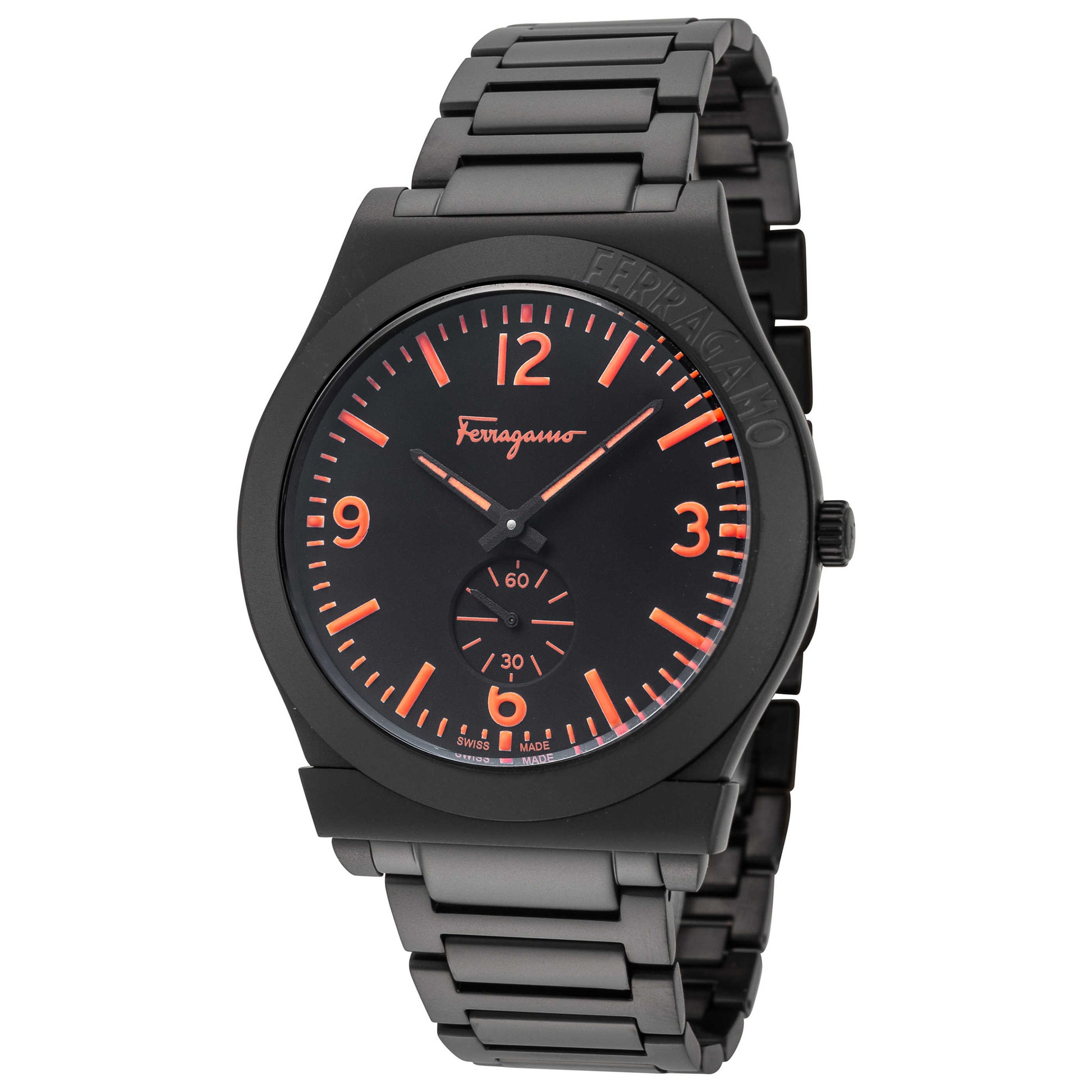 Front view of Ferragamo Gancini Men's Quartz Watch SFML00522