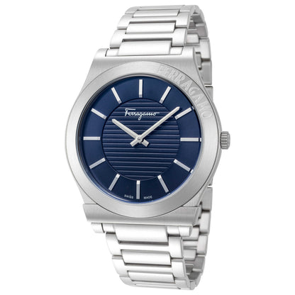 Front view of Ferragamo Gancini Men's Quartz Watch SFMP00322