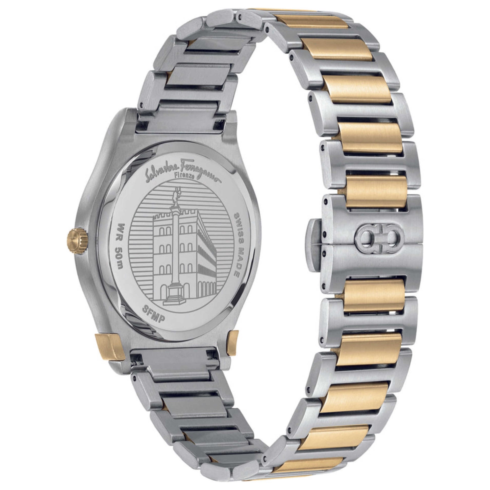 Back view of Ferragamo Gancini Men's Quartz Watch SFMP00722