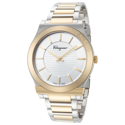 Front view of Ferragamo Gancini Men's Quartz Watch SFMP00722