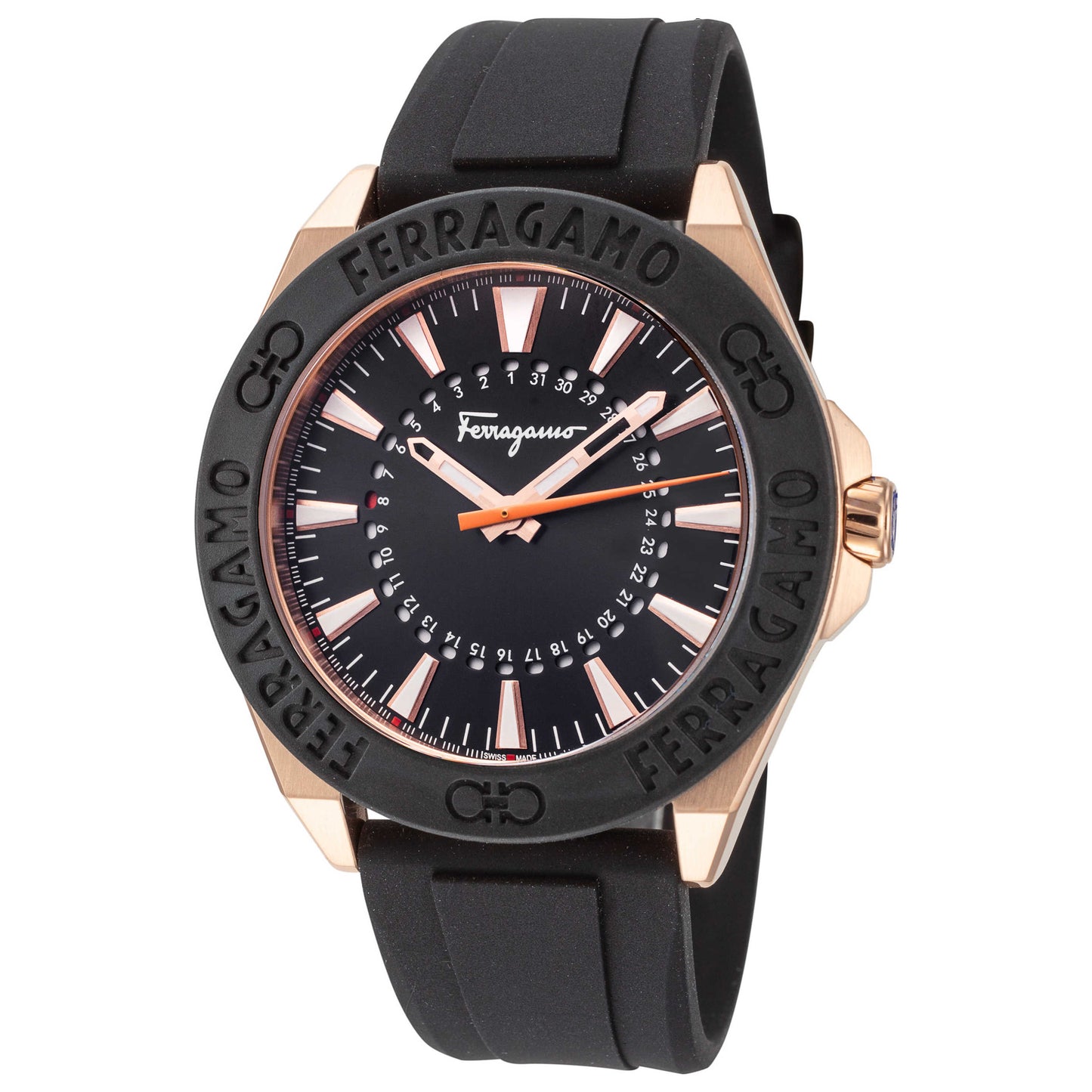 Front view of Ferragamo Ferragamo Men's Quartz Watch SFMQ00322