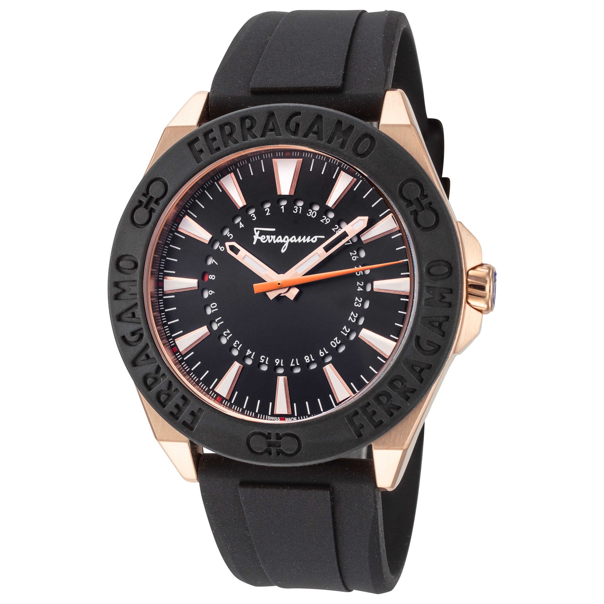 Front view of Ferragamo Ferragamo Men's Quartz Watch SFMQ00322