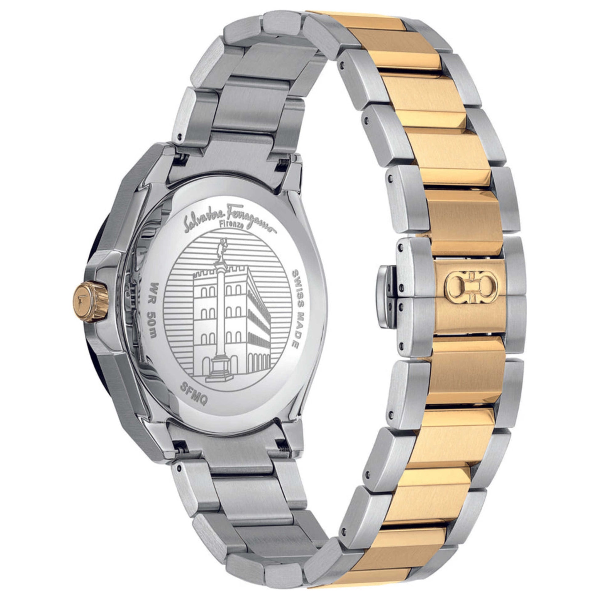 Back view of Ferragamo Classic Men's Quartz Watch SFMQ00622